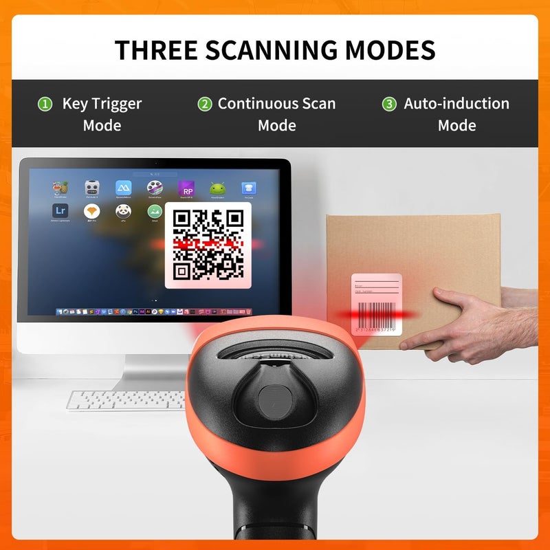 NetumScan Handheld USB Barcode Scanner Reader for Computers, Handheld Wired Automatic 1D 2D Image QR Bar Code Scanners for Mobile Payment, Store, Supermarket, Warehouse - Image 4